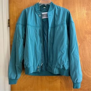Vintage teal Windbreaker jacket size medium